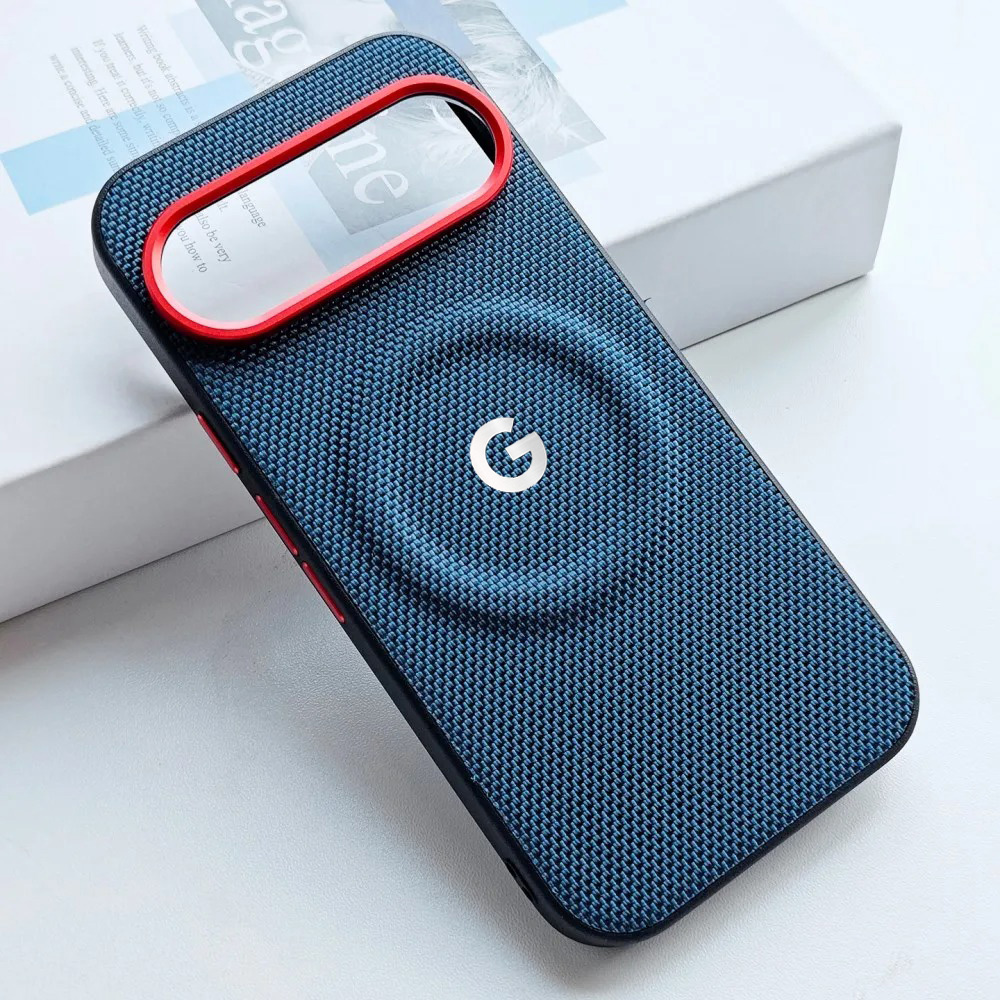 Google Pixel 9 Pro - Luxuriöse PU-Leder-Textur Magnetische Handyhülle für Google
