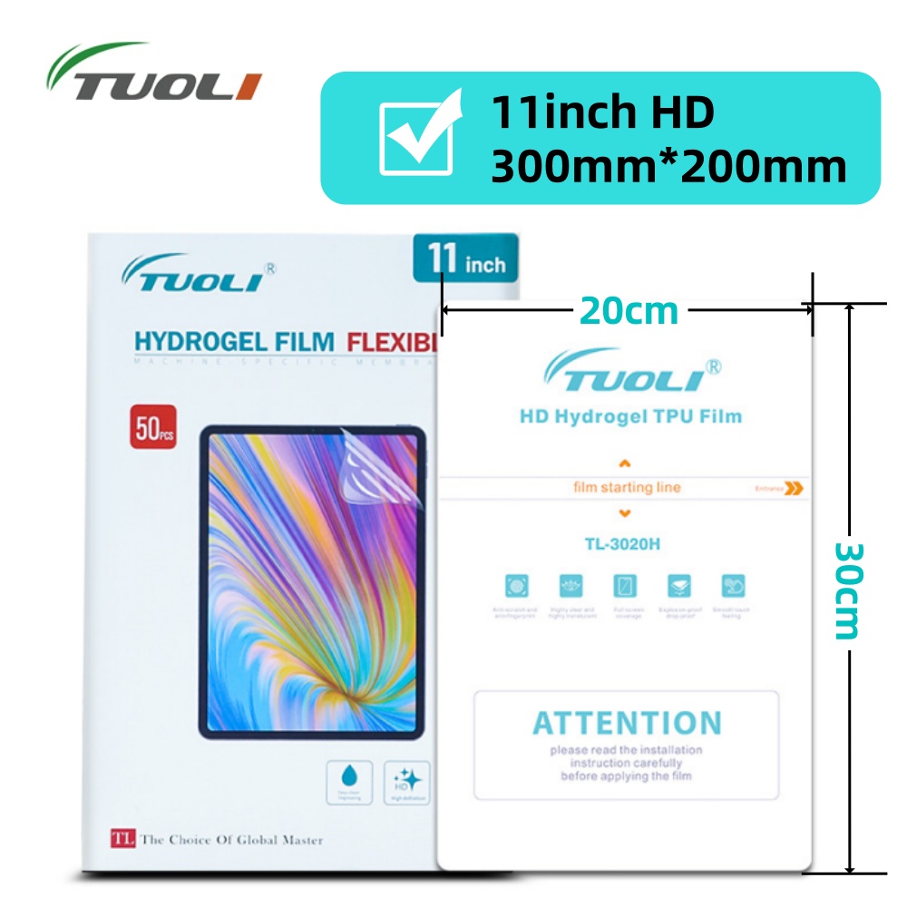 Screen Protector Cutter - TUOLI 10 Stück Universal Tablets Film