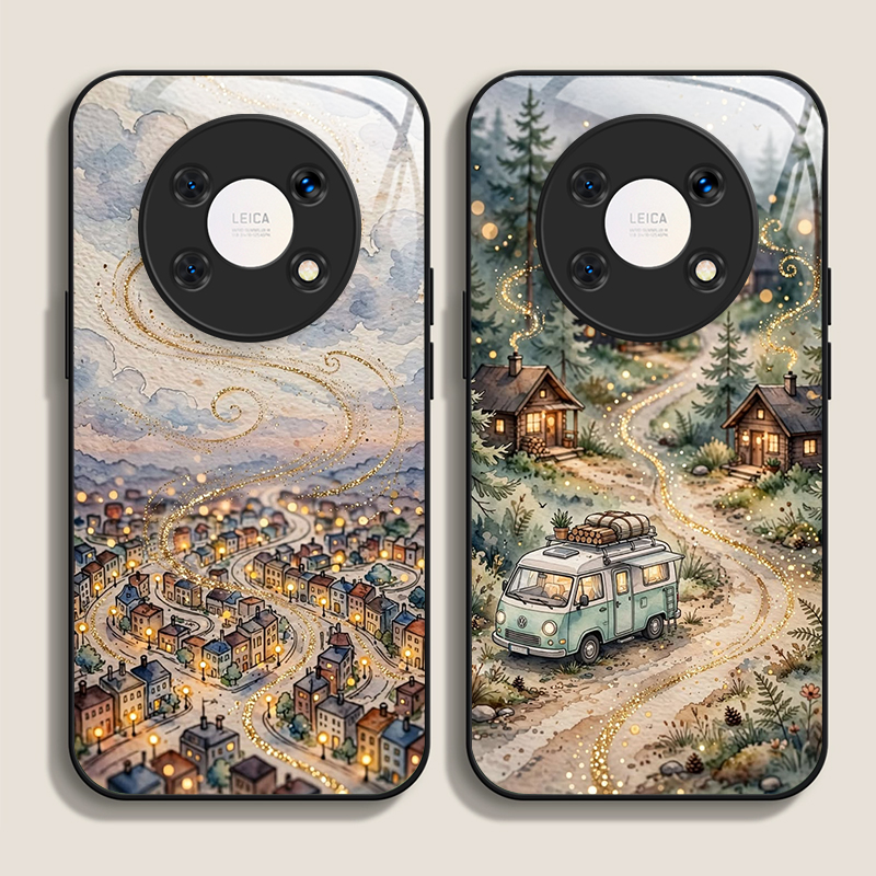 Retro-Stadtlandschaft-Haus-Mot – Huawei Nova 12 Bewertung und Preis